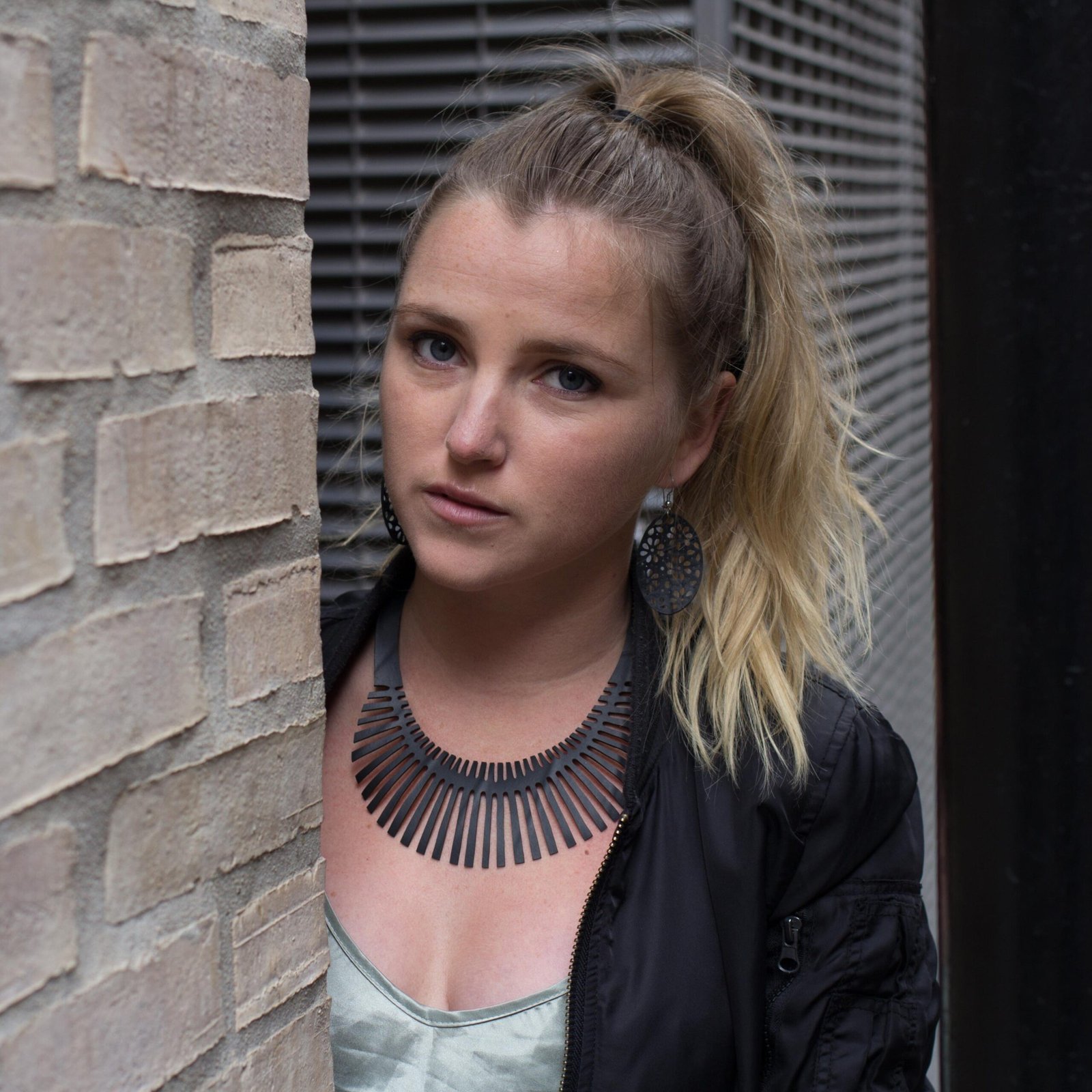Fishbone Inner Tube Necklace by Paguro Upcycle