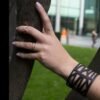Honeycomb Recycled Rubber Bracelet by Paguro Upcycle