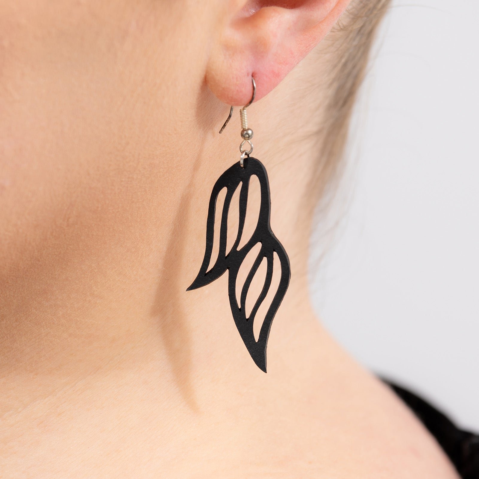 Jasmine Upcycled Rubber Earrings - Image 2