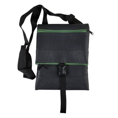 Jen Foldover Recycled Rubber Vegan Crossbody Bag (6 Colours Available) by Paguro Upcycle