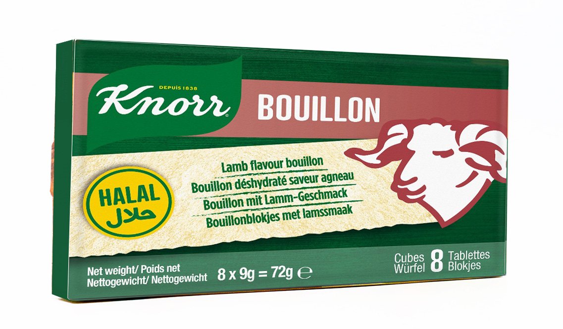 KNORR LAMB CUBE 24X8X9G HALAL