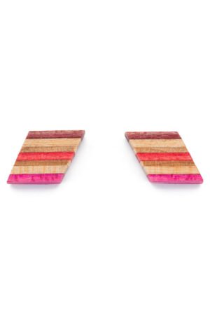 Kite Recycled Skateboard Wooden Stud Earrings by Paguro Upcycle