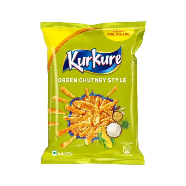 Kurkure Green Chutney Rajasthani Style Snacks 24x90g