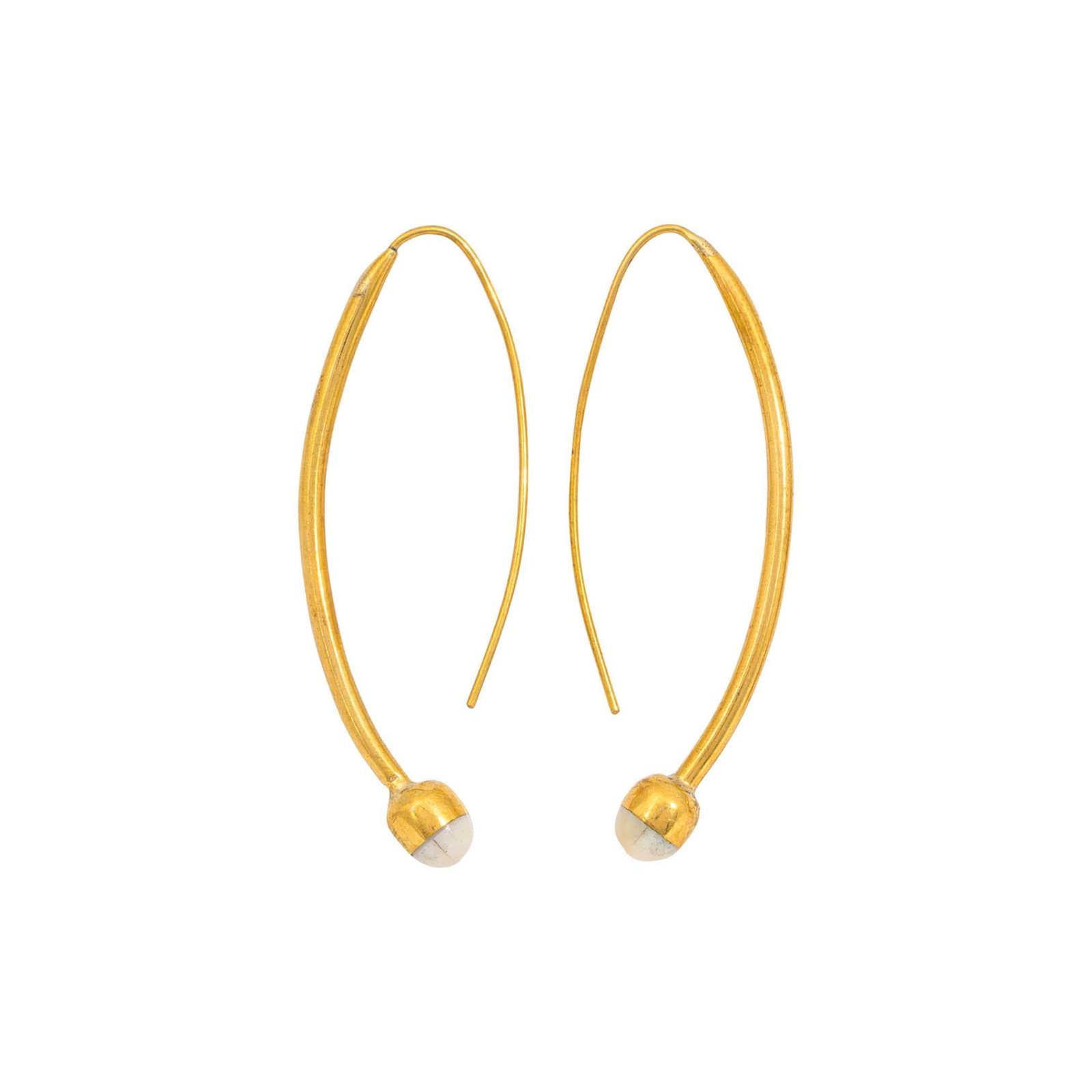 Kushikamana Recycled Brass Earrings (2 Colours) - Image 3