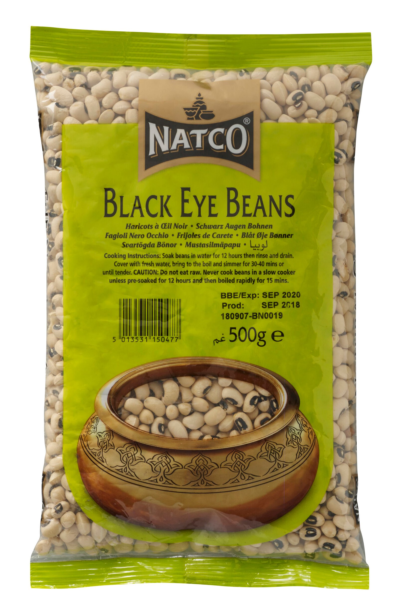 Natco Black Eye Beans 20X500G