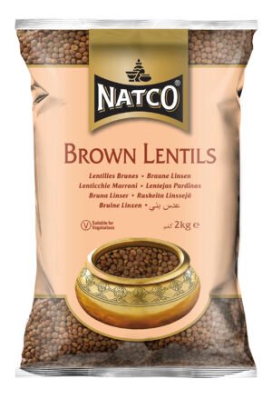 Natco Brown Lentils 6X2KG