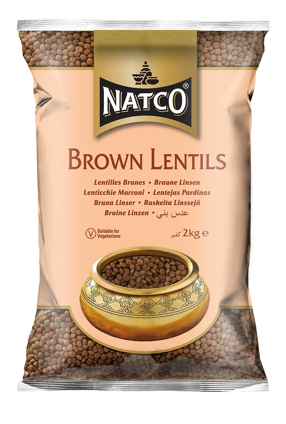 Natco Brown Lentils 6X2KG
