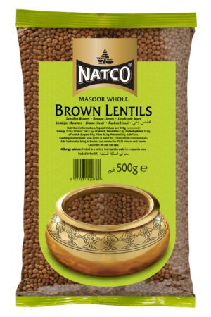 Natco Brown Lentils 20X500G