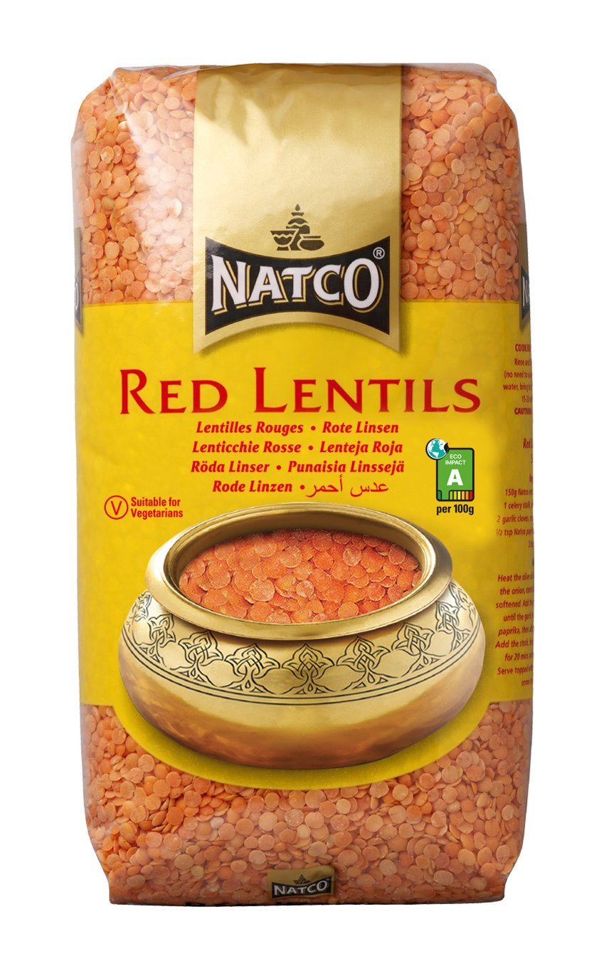 Natco Red Lentils Polished 10X1KG