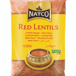 Natco Red Lentils (Masoor Dal) 6X2KG