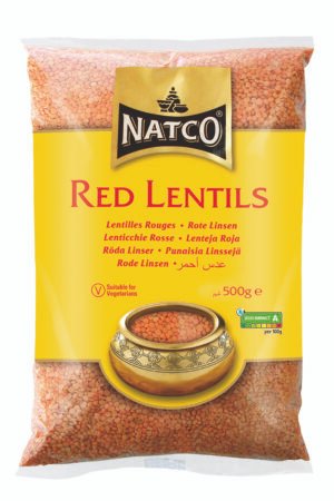 Natco Red Lentils Polished 20X500G