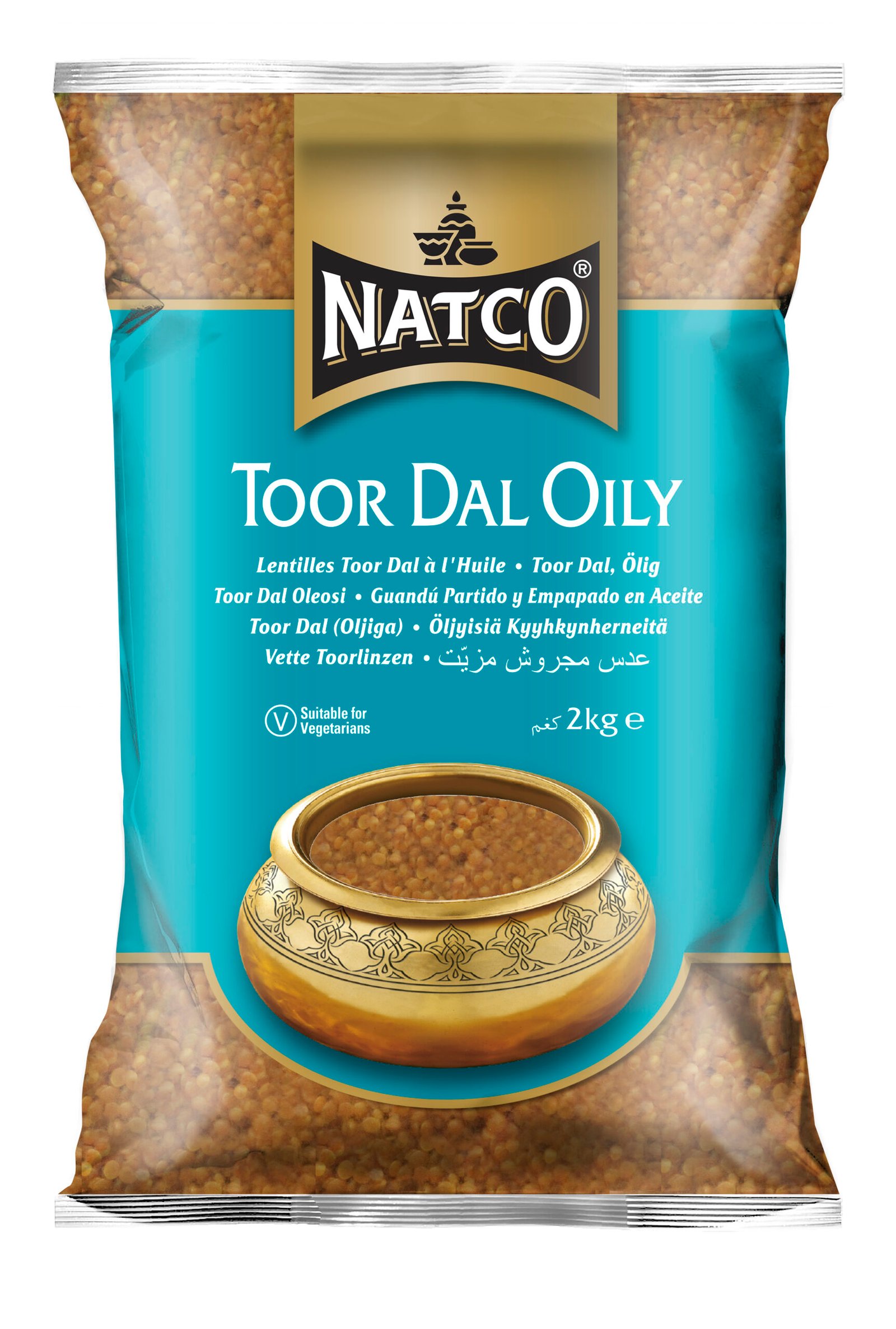Natco Toor Dal Oily 6X2KG
