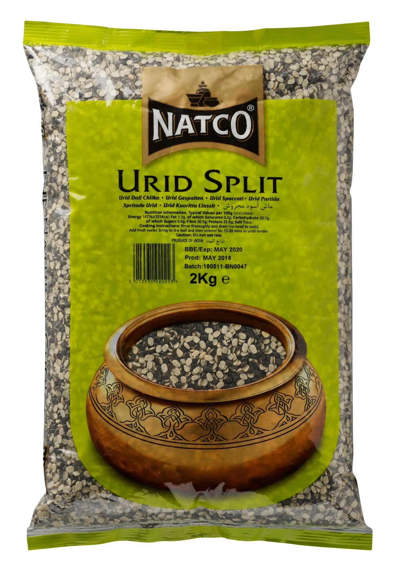Natco Urid Split 6X2KG