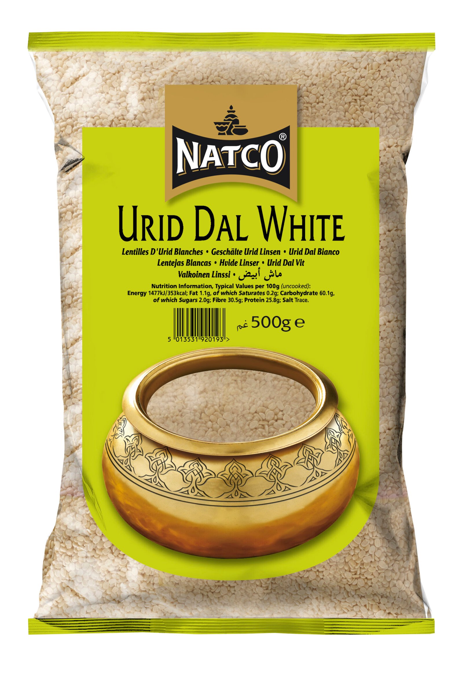 Natco Urid Dal White 20X500G