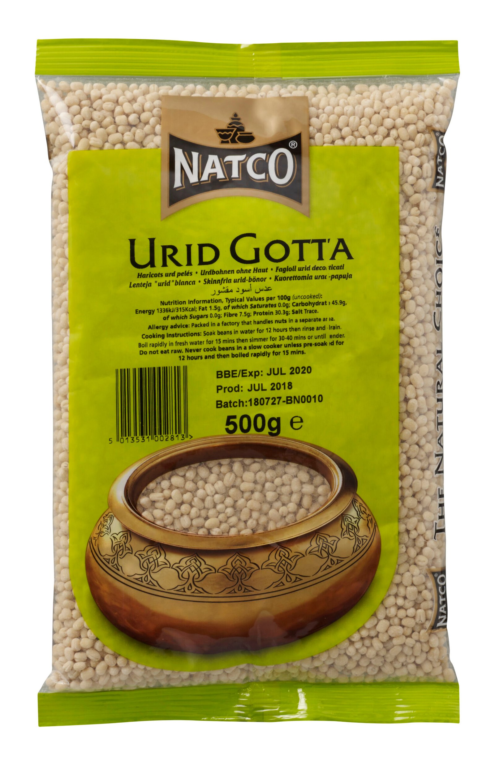 Natco Urid Gotta 20X500g