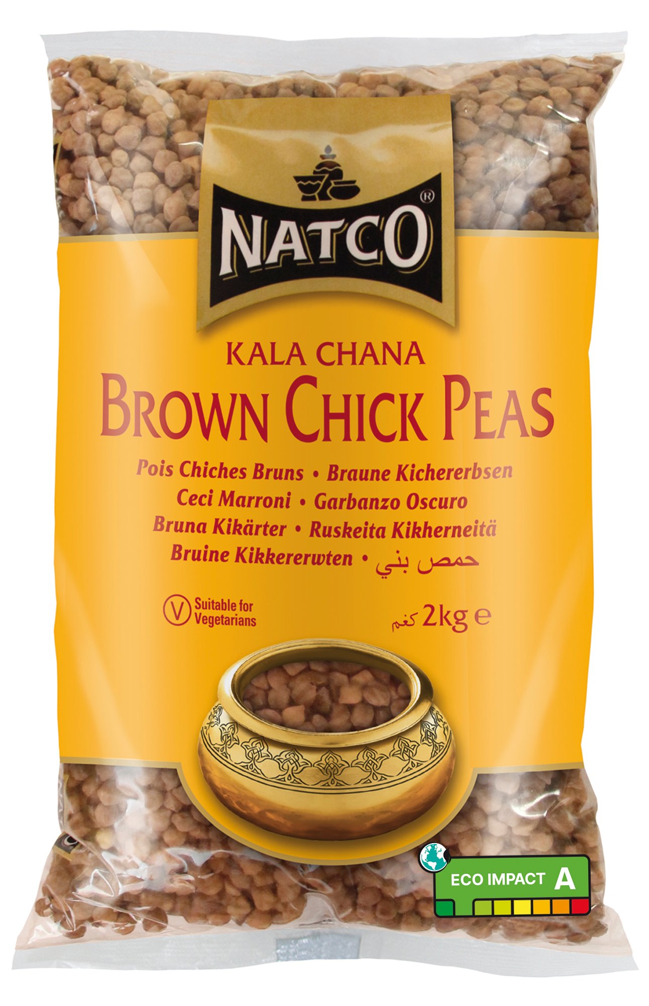 Natco Brown Chick Peas 6X2KG