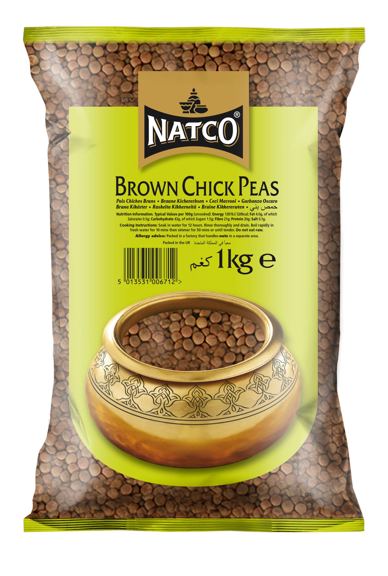 Natco Brown Chick Peas 10X1Kg