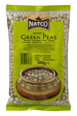 Natco Whole Green Peas 20X500G