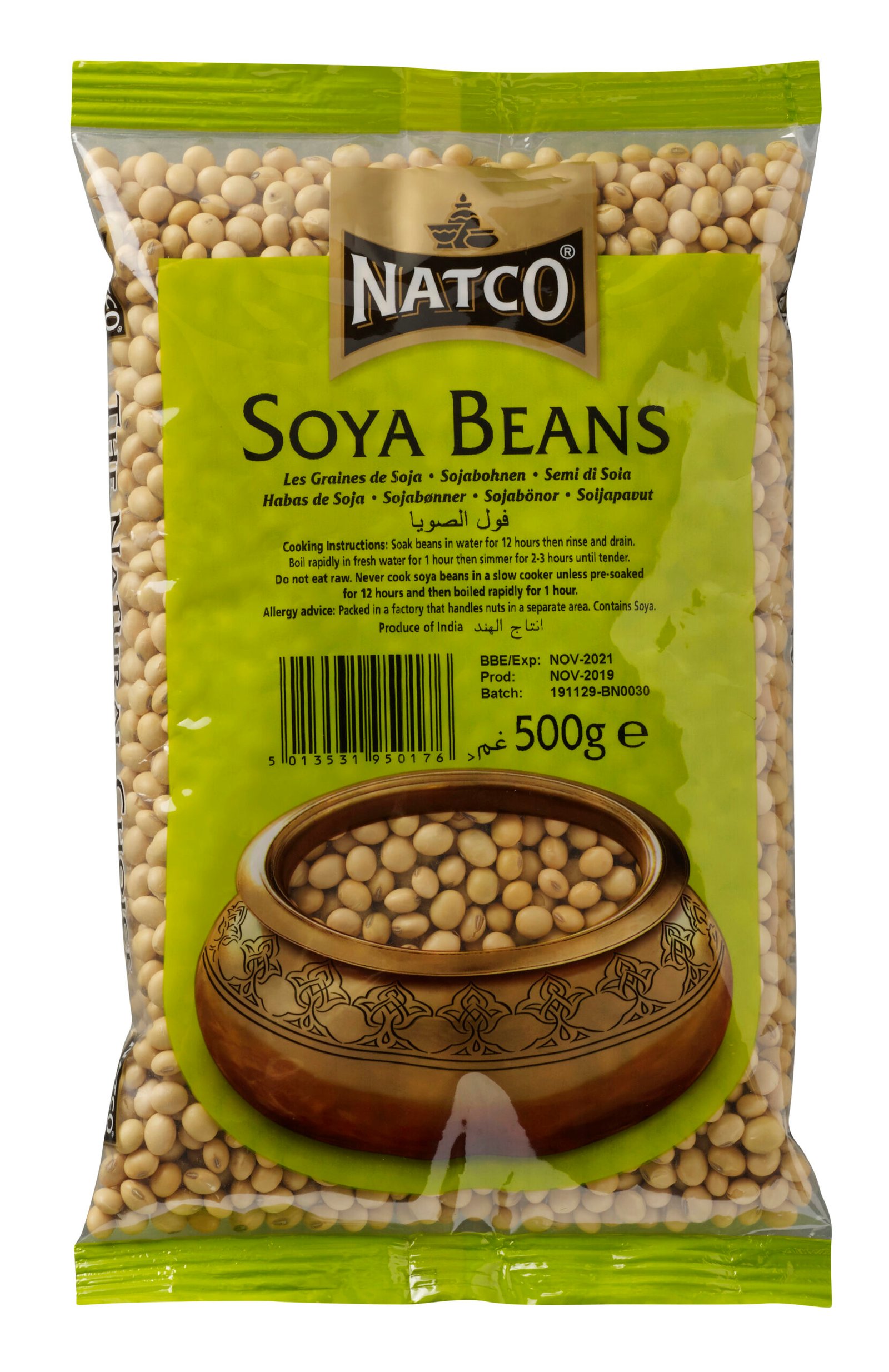 Natco Soya Beans 20X500G