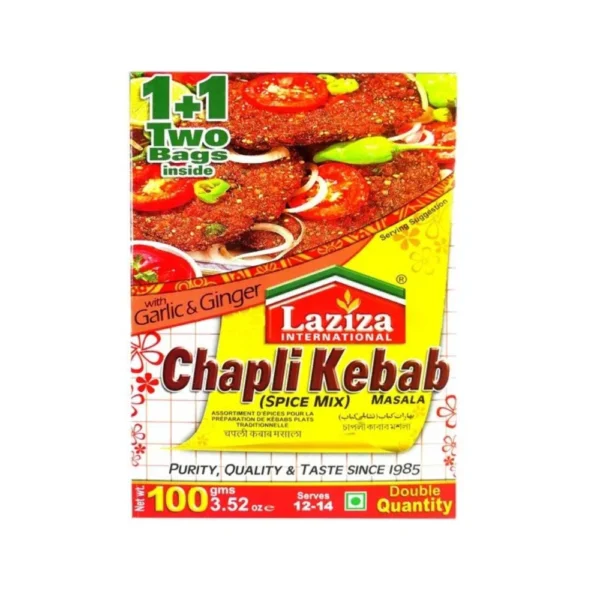 LAZIZA CHAPPLI KEBAB MASALA 6X100g