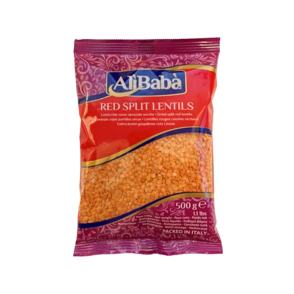 LENTILS RED SPLIT ALI BABA 21X500G