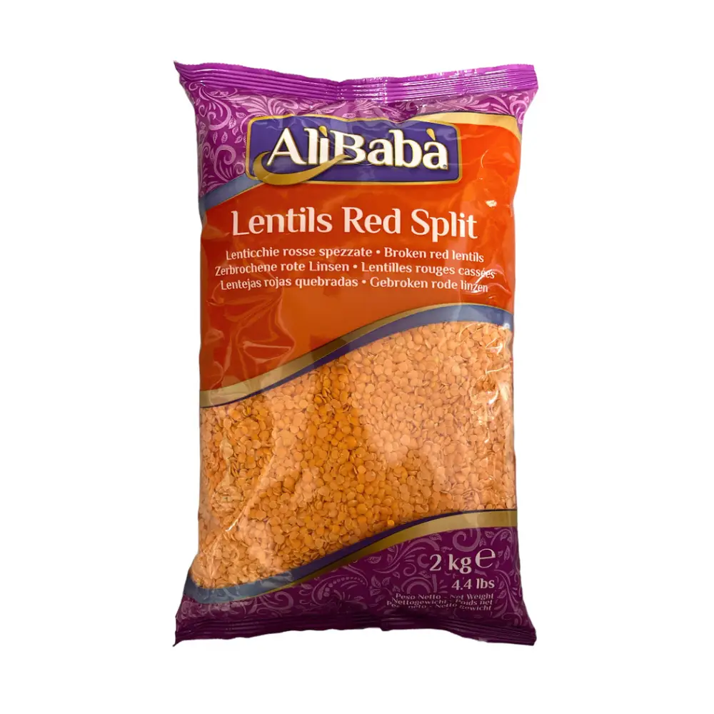 LENTILS RED SPLIT ALI BABA 6X2KG