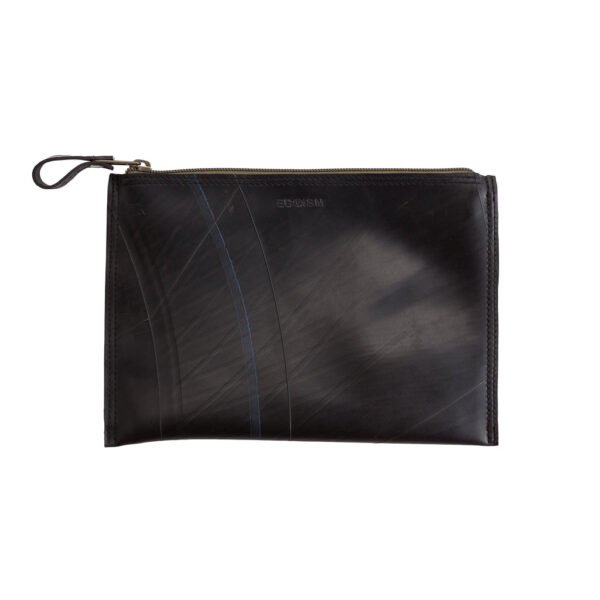 Lewis Essential Medium Flat Vegan Pouch by Paguro Upcycle
