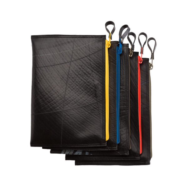 Lewis Essential Medium Flat Vegan Pouch by Paguro Upcycle