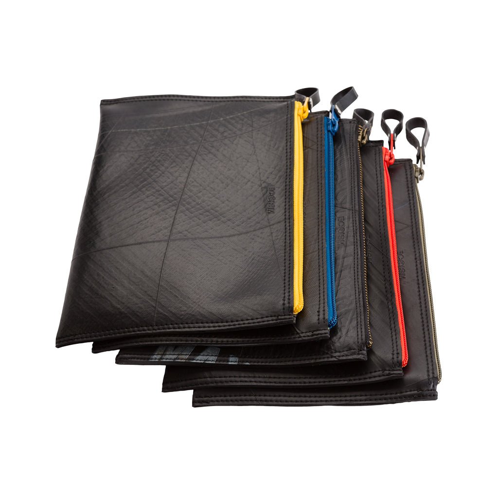 Lewis Essential Medium Flat Vegan Pouch by Paguro Upcycle