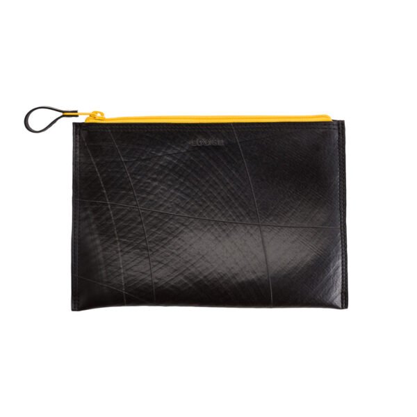 Lewis Essential Medium Flat Vegan Pouch by Paguro Upcycle