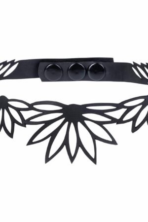 Lotus Recycled Rubber Statement Choker