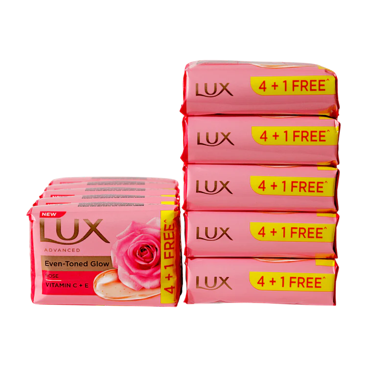 LUX SOAP PINK PACK OF 5 1X100G