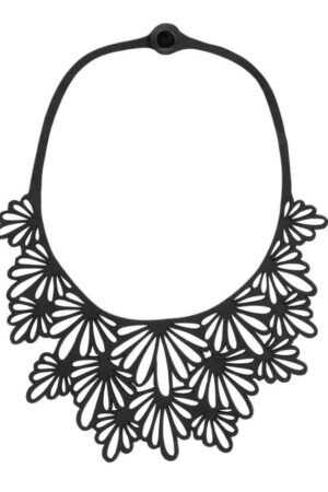 Marigold Statement Recycled Rubber Necklace