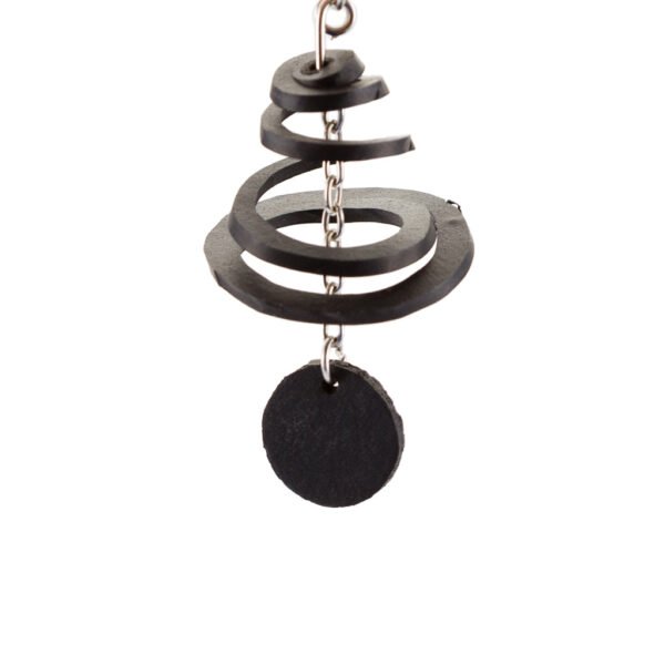 Mars & Venus Unique Recycle Rubber Earrings by Paguro Upcycle
