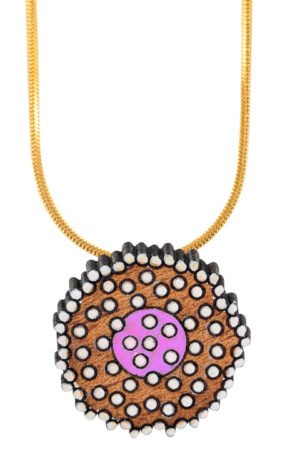 Mimosa Reclaimed Wood Necklace