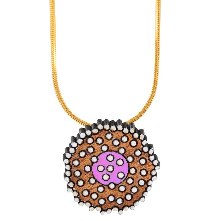 Mimosa Reclaimed Wood Necklace