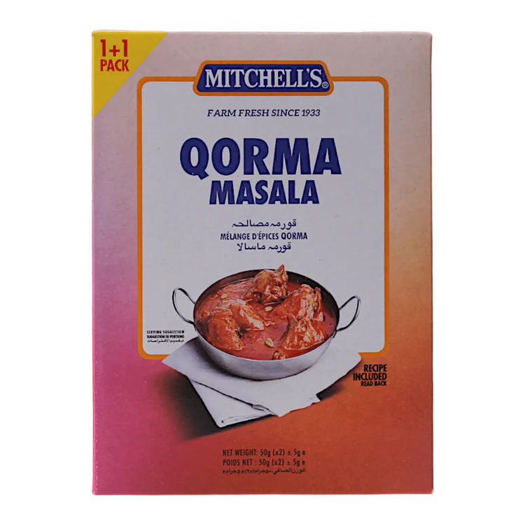 MITCHELL'S QORMA MASALA 72X100g