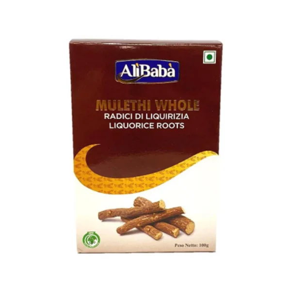 LICORICE MULETHI WHOLE ALI BABA 12X100G