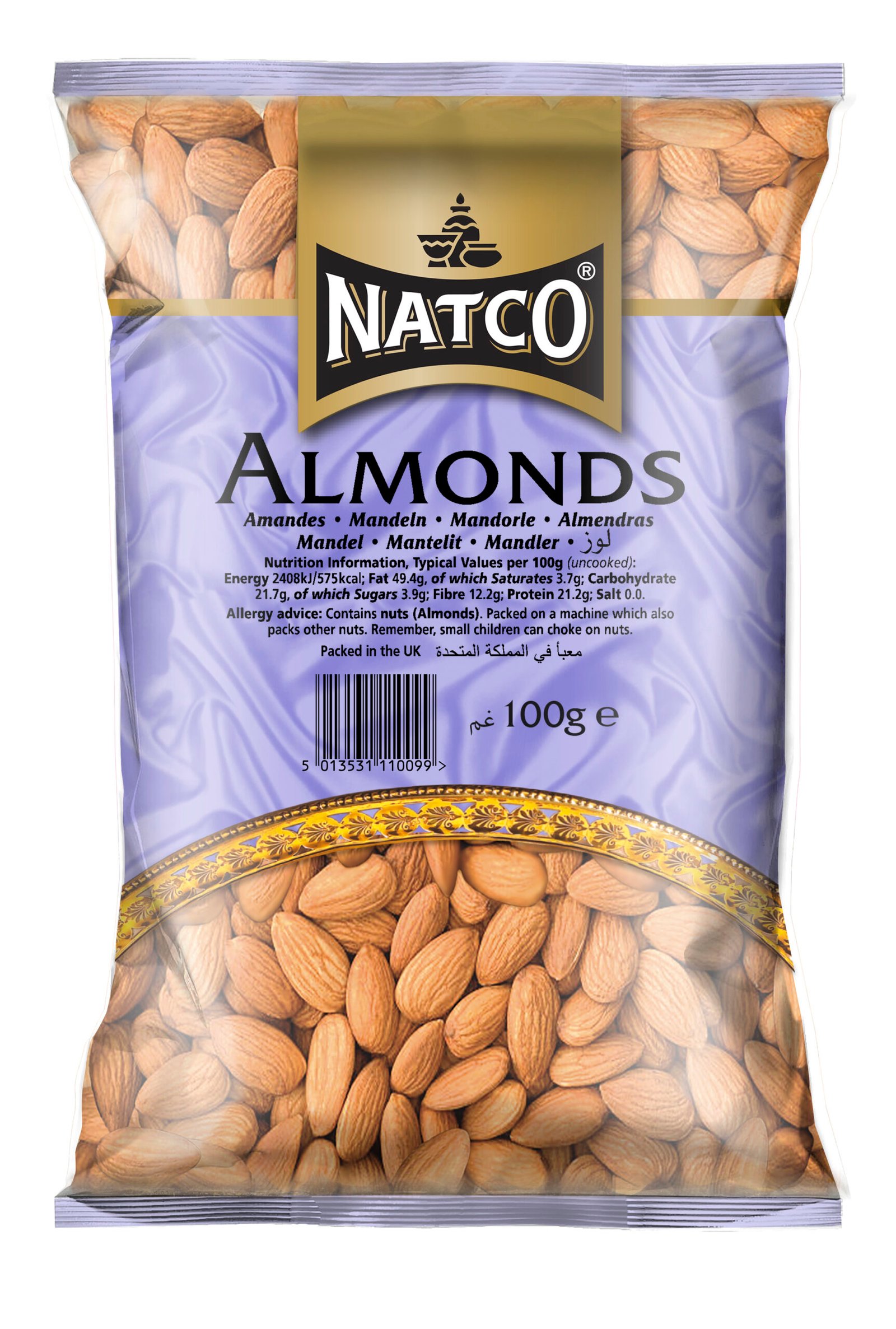 Natco Almonds 20X100G