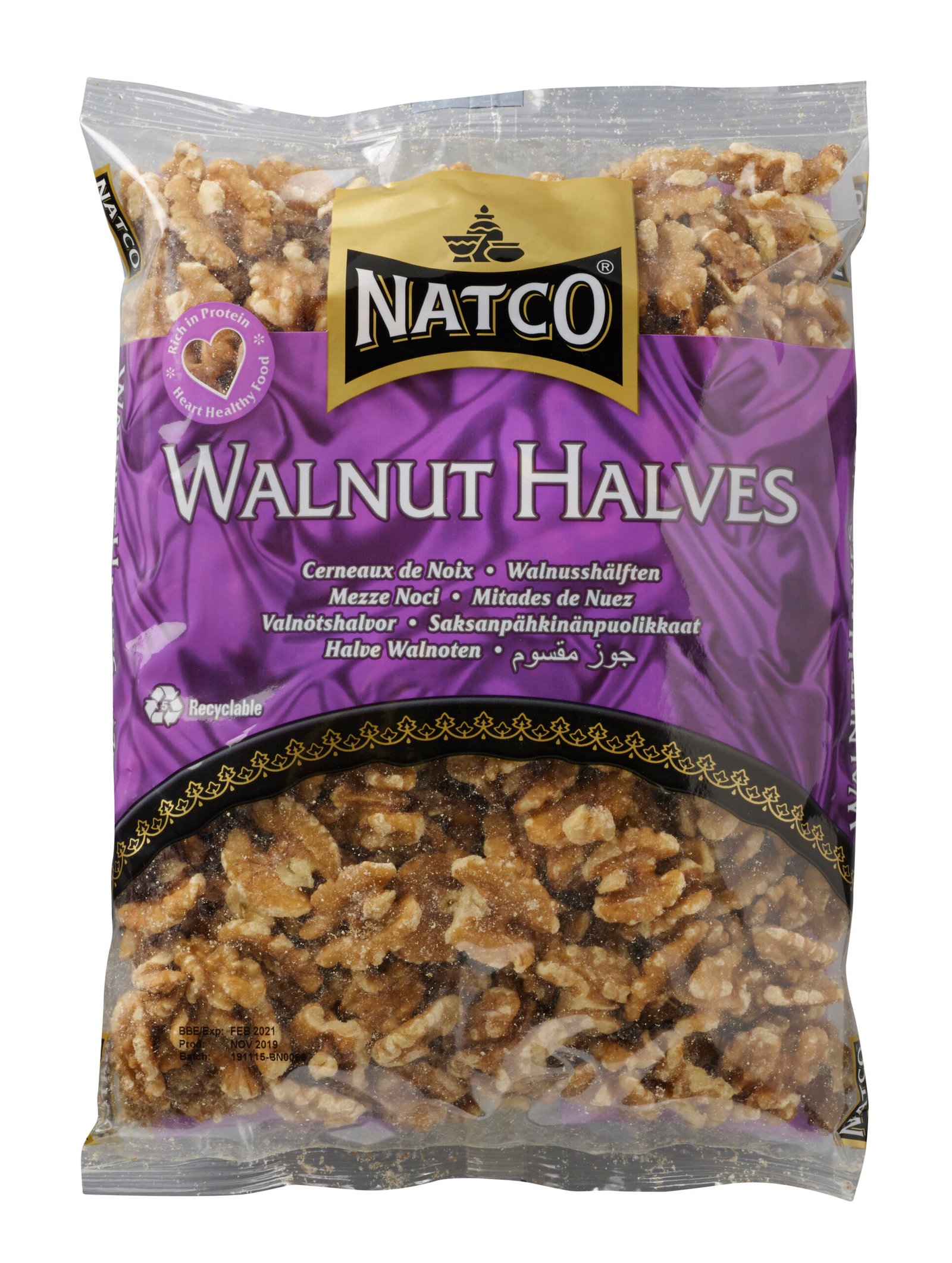 Natco Walnut Halves 20X200g