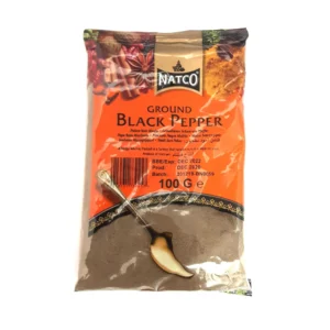 Natco Black Pepper Ground 20X100G
