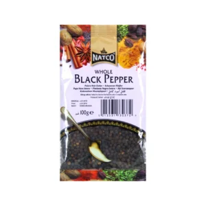 Natco Black Pepper Whole 20X100G