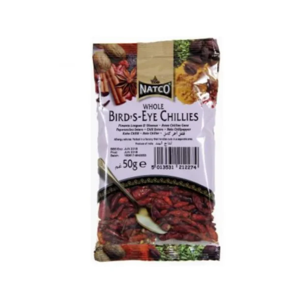 Natco Chilli Whole Birdseye 20X50G