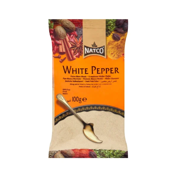 Natco White Pepper Ground 20X100G