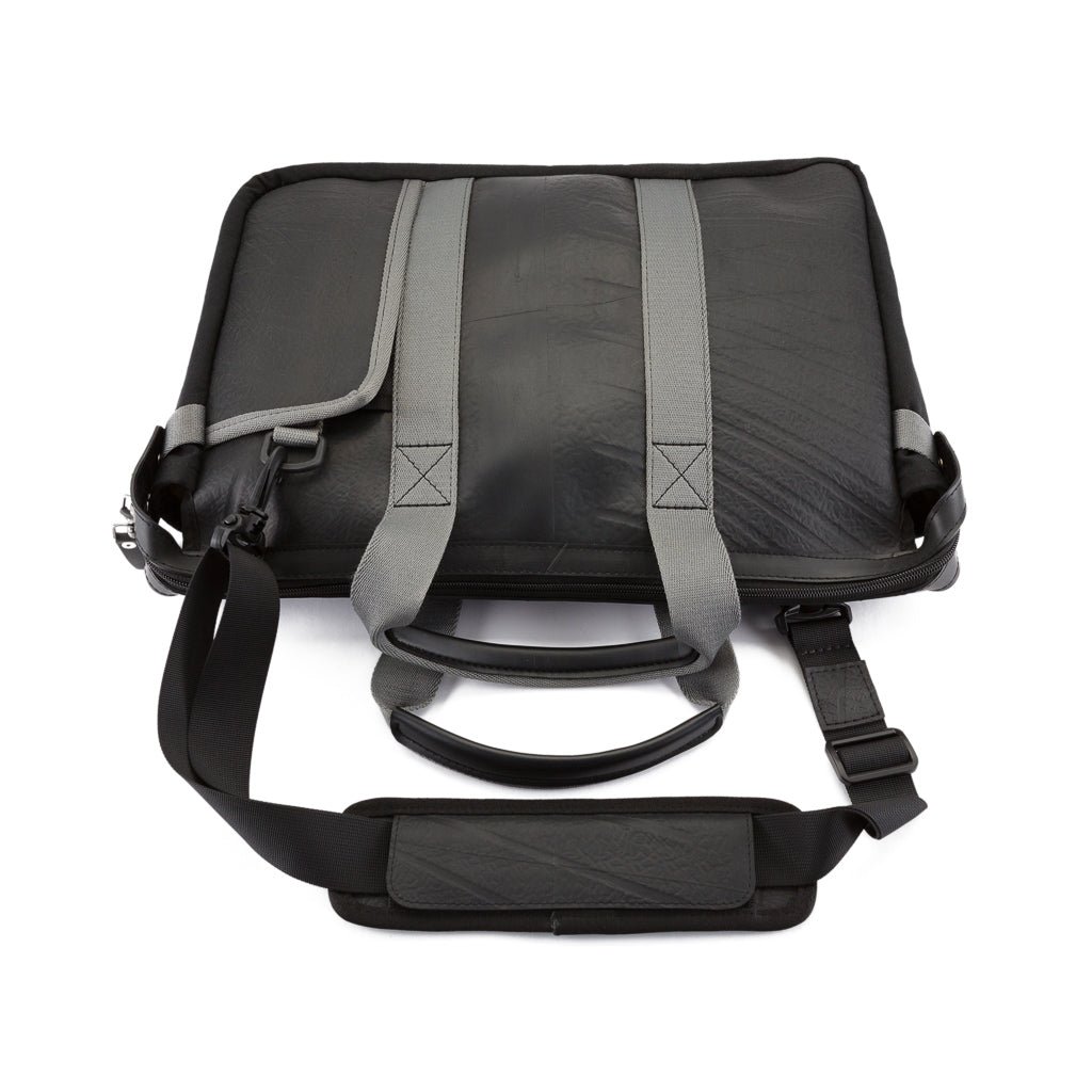 Nebula Recycled Inner Tube Padded Vegan Laptop Bag by Paguro Upcycle