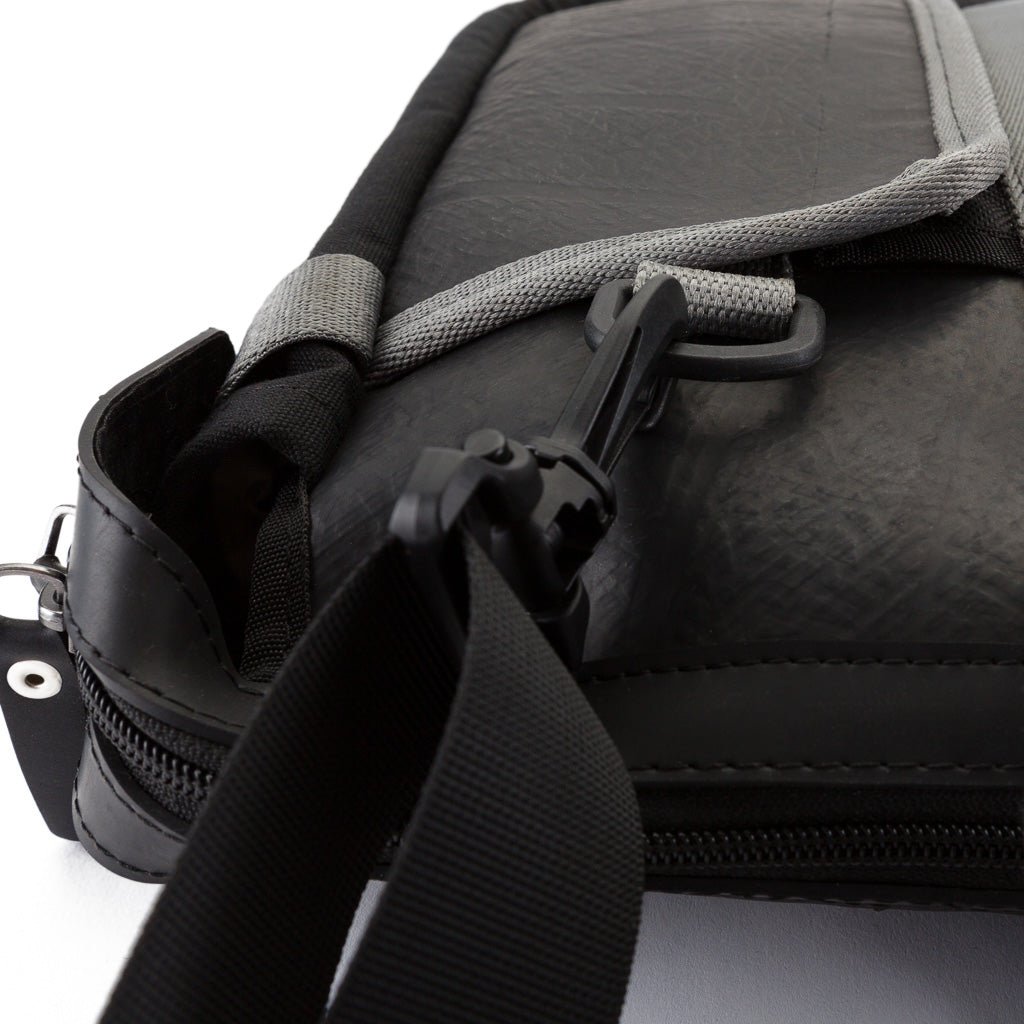 Nebula Recycled Inner Tube Padded Vegan Laptop Bag by Paguro Upcycle