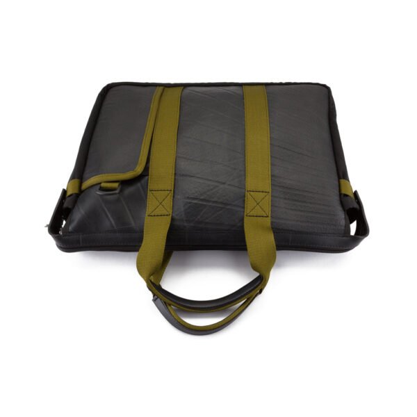 Nebula Recycled Inner Tube Padded Vegan Laptop Bag by Paguro Upcycle