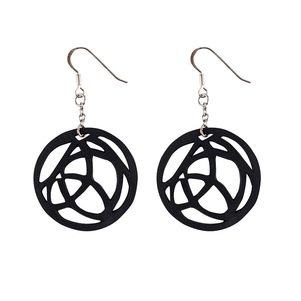 Neptune Eco Friendly Rubber Earrings by Paguro Upcycle