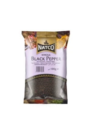 Natco Black Pepper Whole 20X100G