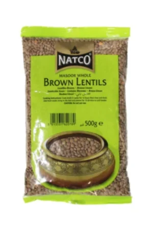 Natco Brown Lentils 20X500G